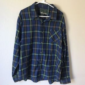 Jachs Recycled Flannel Plaid Shirt